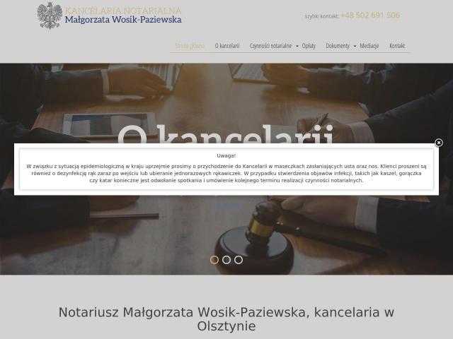 Kancelaria Notarialna Notariusz Małgorzata Wosik-Paziewska