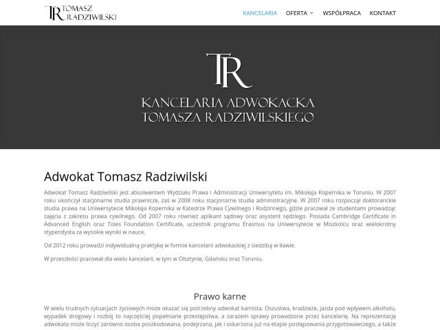 Kancelaria Adwokacka adwokat Tomasz Radziwilski