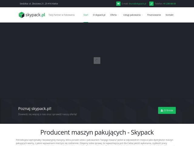 Skypack Maszyny Pakujące